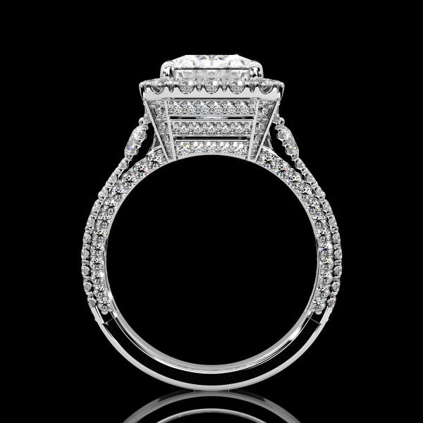 7 carat Radiant cut with Halo Diamond Ring - Image 5