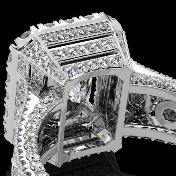 7 carat Radiant cut with Halo Diamond Ring - Image 4