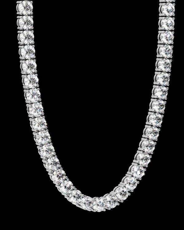 5 CARAT 4 PRONG DIAMOND TENNIS NECKLACE
