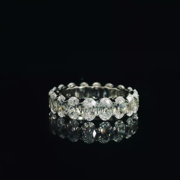 6 carat Oval Eternity Band