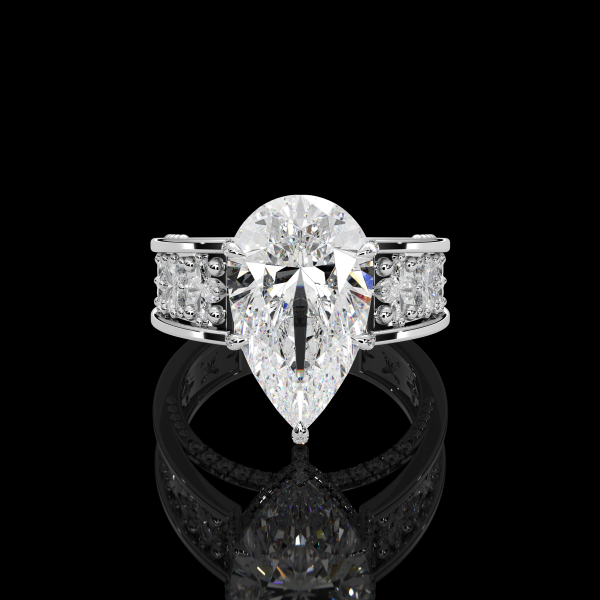 7.5 carat Pear Diamond Ring - Image 2