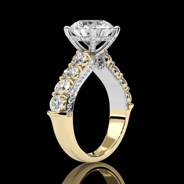 7 carat Round Brilliant Diamond Ring - Image 3